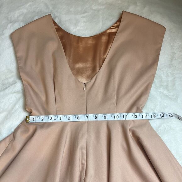 Revolve Blaque Label True Love Dress Skater Champagne Dusty Pink Sz M - Picture 12 of 13